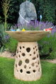 Bird Bath with Colorful Birds II