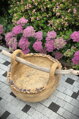 Unglazed Ceramic Bowl with Wood