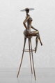 The lady on the chair