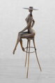 The lady on the chair