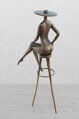 The lady on the chair