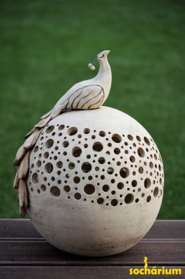 Decorative Ball with Peacock