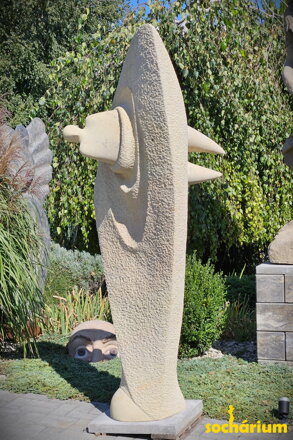 Curvation Modern Art Stone Statue - Large Garden Sculpture