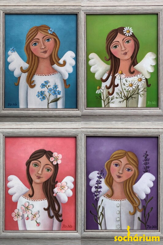 Angels - series of 4 pictures