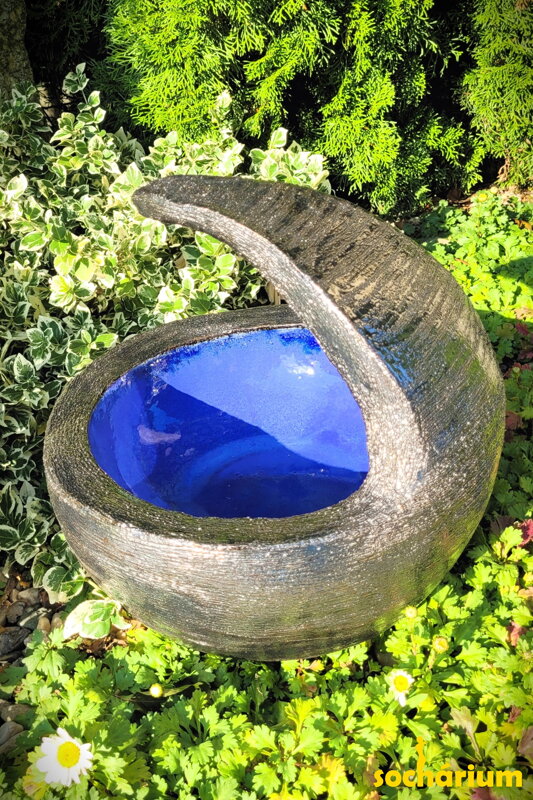 Garden Birdbath Silver II